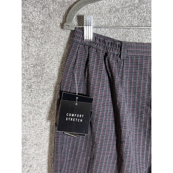 Sag Harbor Petite Gray Plaid Straight Leg Dress Pants Womens Size 12P Stretch‎ - Picture 5 of 9